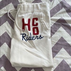 White Hollister Sweatpants